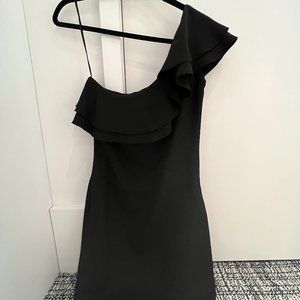 Marley black silk mini dress size P